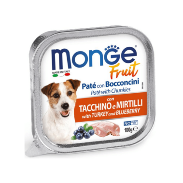 Monge Fruit Salmón y Pera x 100gr – Paté para perros
